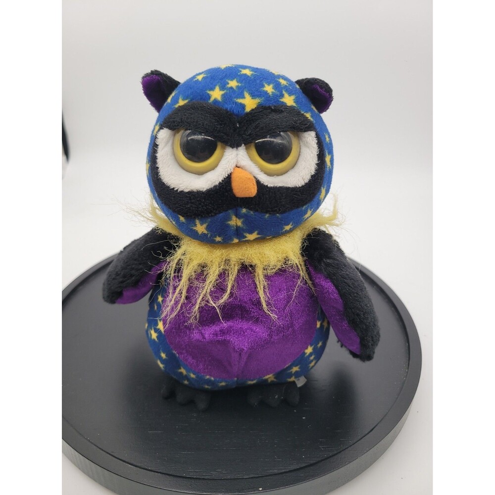 Webkinz Midnight Owl No Code Ganz plush stuffed animal Bird Y2K Toy Stars 8.5"